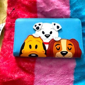 Disney park dogs loungefly wallet